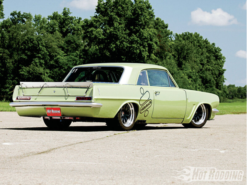 Custom Green Car — Calm, Afternoon, Photograph