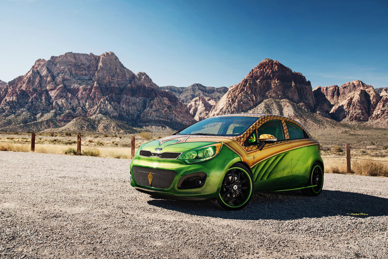 Custom Green Car — Dramatic