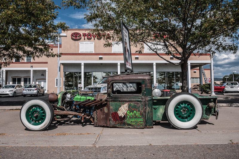 Custom Green Hot Rod — Dramatic