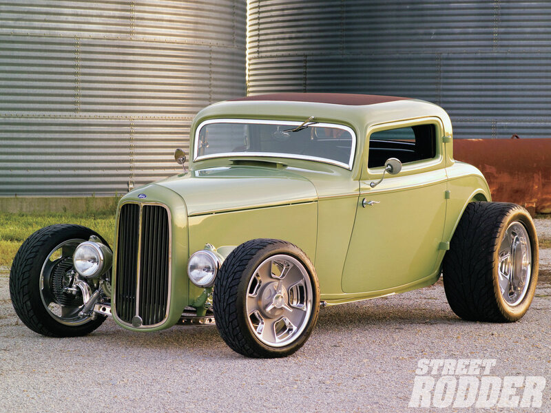 Custom Green Hot Rod