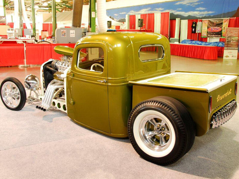 Custom Green Hot Rod Truck