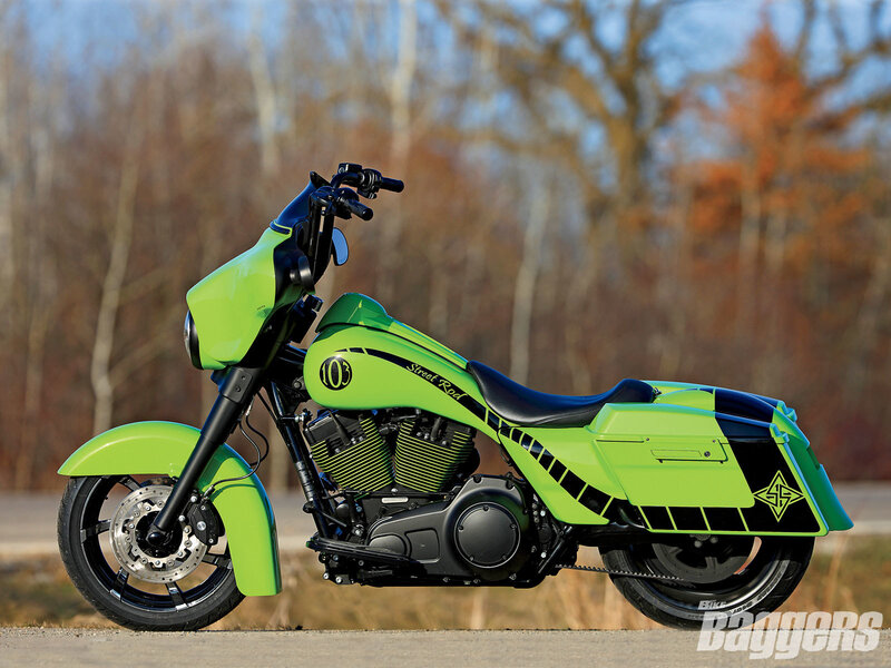 Custom Green Motorcycle — Calm