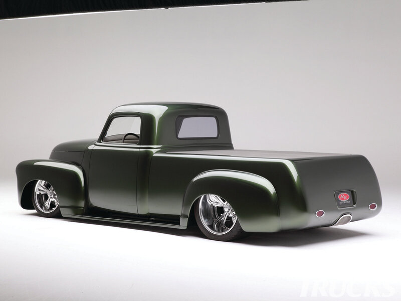 Custom Green Pickup Truck — Neutral