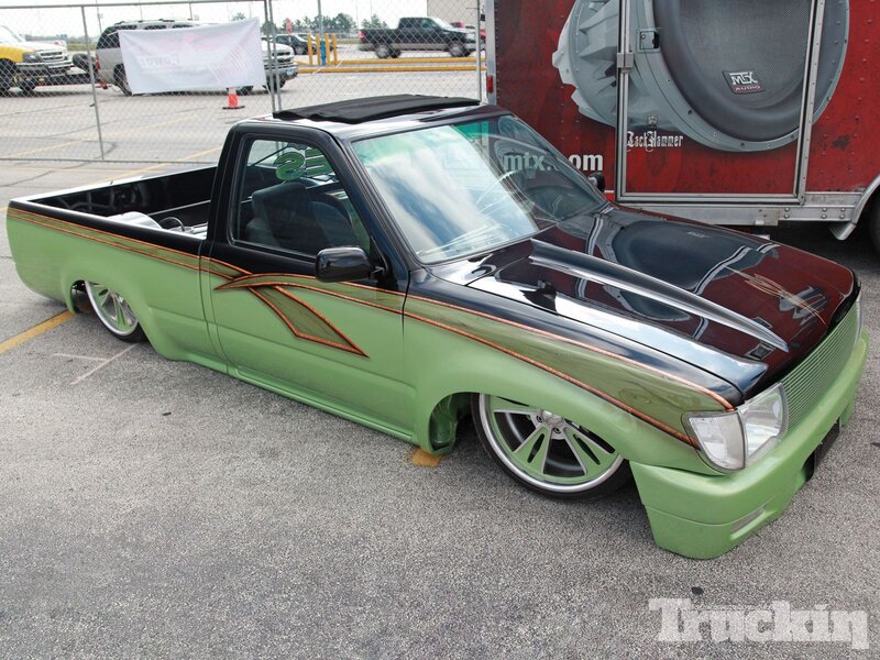 Custom Green Pickup Truck — Showcase, Afternoon