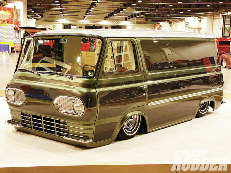 Custom Green Van