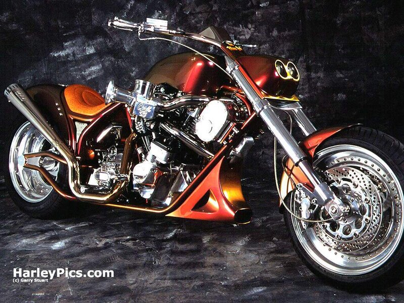 Custom Harley-Davidson chopper
