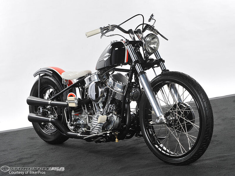 Custom Harley-davidson Motorcycle — Black, Neutral