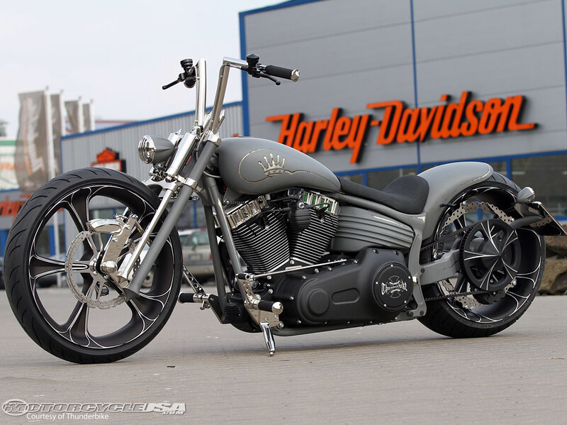 Custom Harley-davidson Motorcycle — Gray