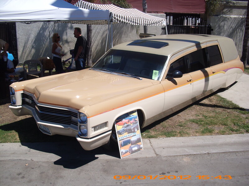 Custom Hearse Car — Beige