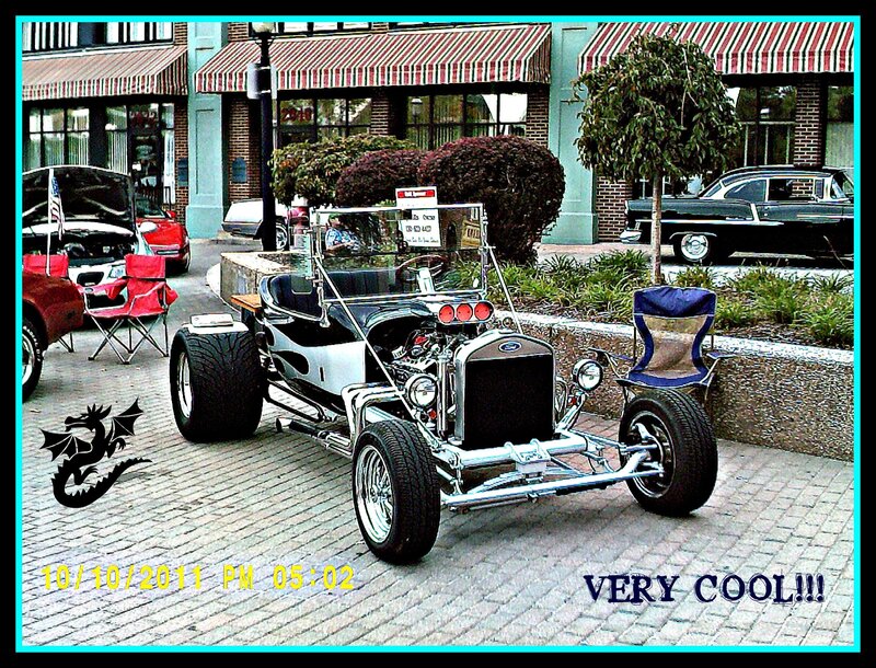 Custom Hot Rod Car — Black, Casual