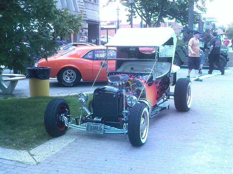 Custom Hot Rod Car — Black, Outdoor, Afternoon, Photograph