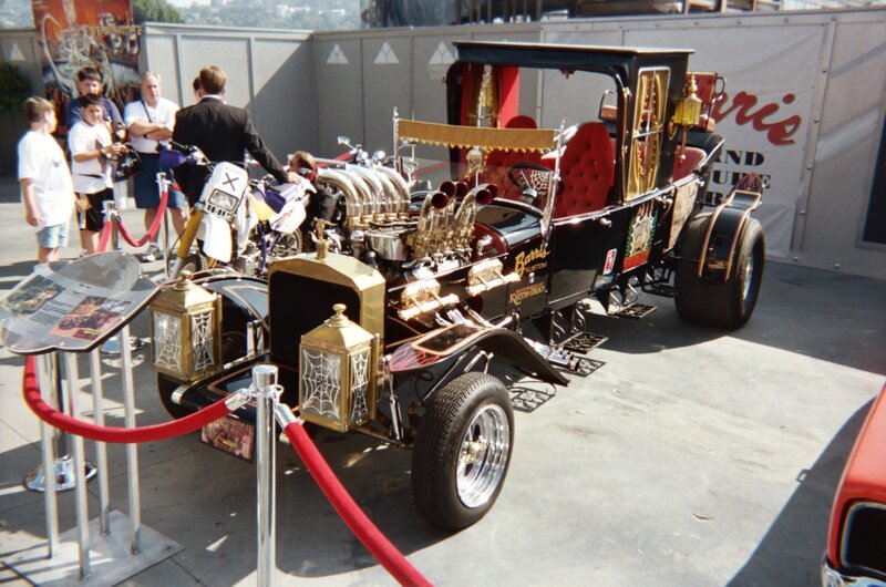 Custom Hot Rod Car — Black, Outdoor