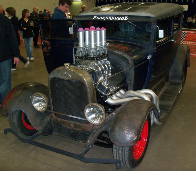 Custom Hot Rod Car — Black, Showcase