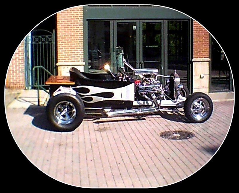 Custom Hot Rod Car — Black, Static