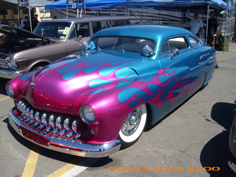 Custom Hot Rod Car — Blue, Showcase