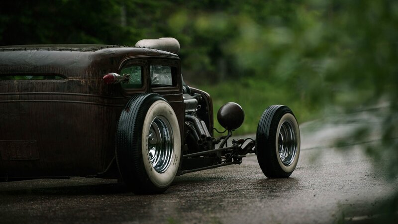 Custom Hot Rod Car — Brown, Moody