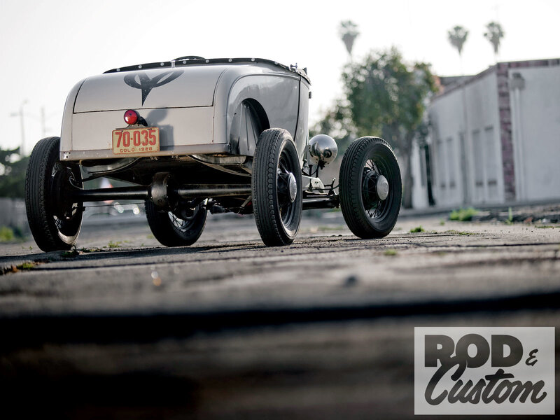 Custom Hot Rod Car — Gray, Dramatic
