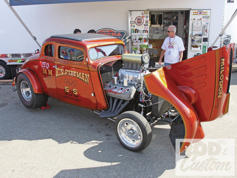 Custom Hot Rod Car — Orange, Active