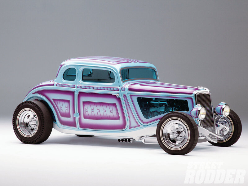 Custom Hot Rod Car — Purple, Showcase