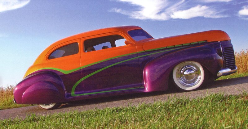 Custom Hot Rod Car — Purple