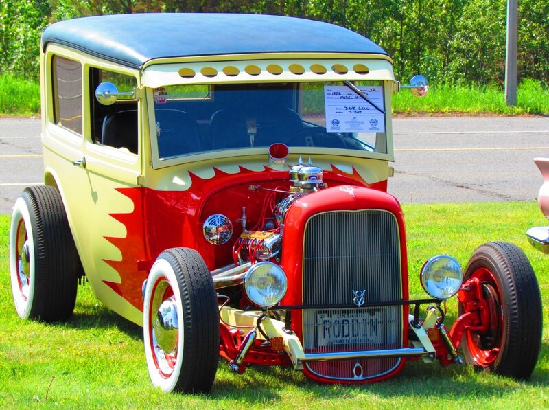 Custom Hot Rod Car — Red, Showcase
