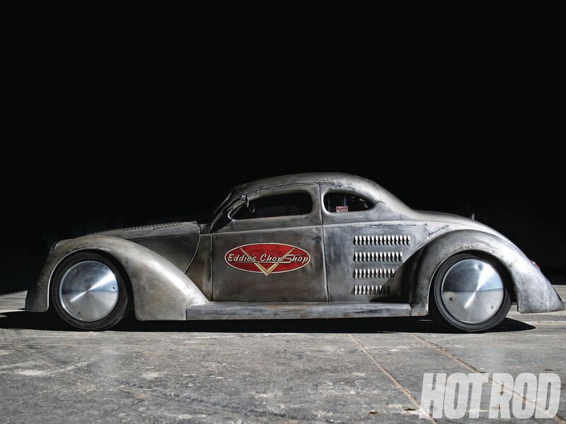Custom Hot Rod Car — Silver, Dramatic