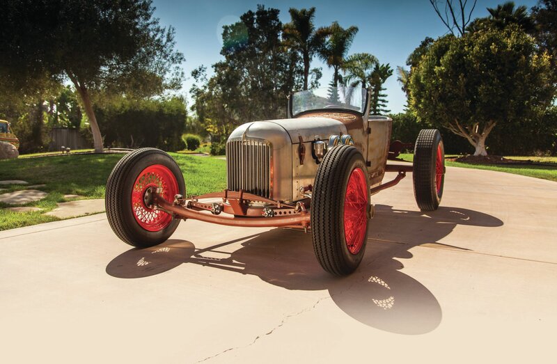 Custom Hot Rod Car — Silver, Serene