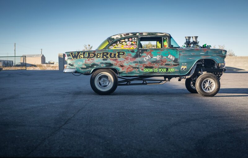 Custom Hot Rod Car — Teal, Dramatic