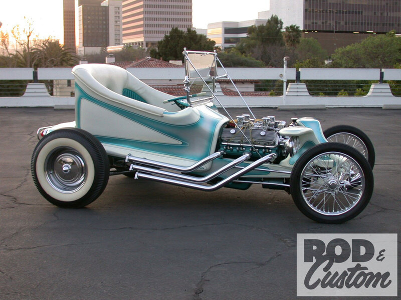 Custom Hot Rod Car — Teal