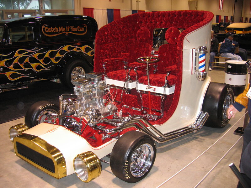 Custom Hot Rod Car — White, Showroom