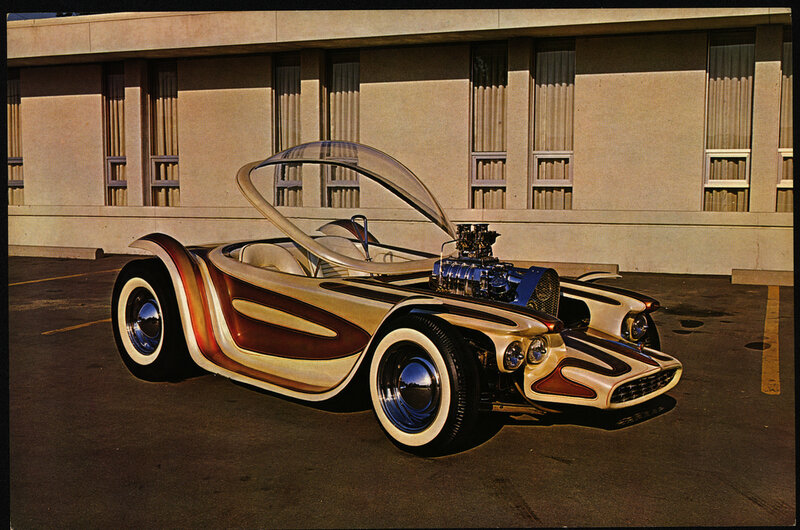 Custom Hot Rod Car — White
