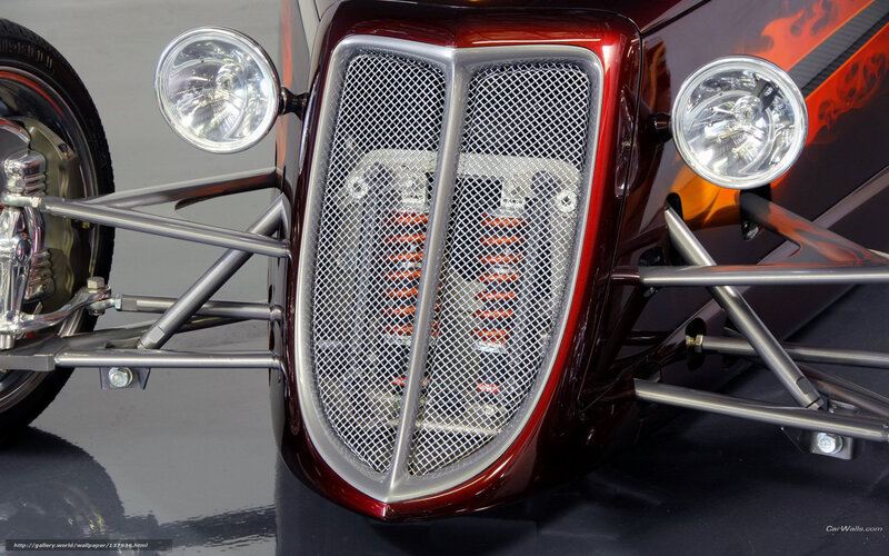 Custom hot rod front grille
