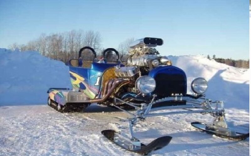 Custom Hot Rod Snowmobile