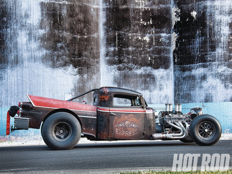 Custom Hot Rod Truck — Black, Dramatic