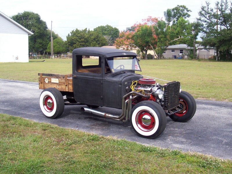 Custom Hot Rod Truck — Black