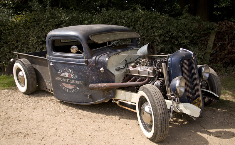 Custom Hot Rod Truck — Blue