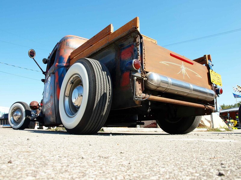 Custom Hot Rod Truck — Brown, Outdoor