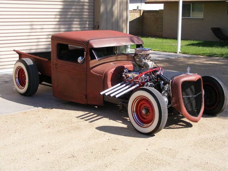 Custom Hot Rod Truck — Brown