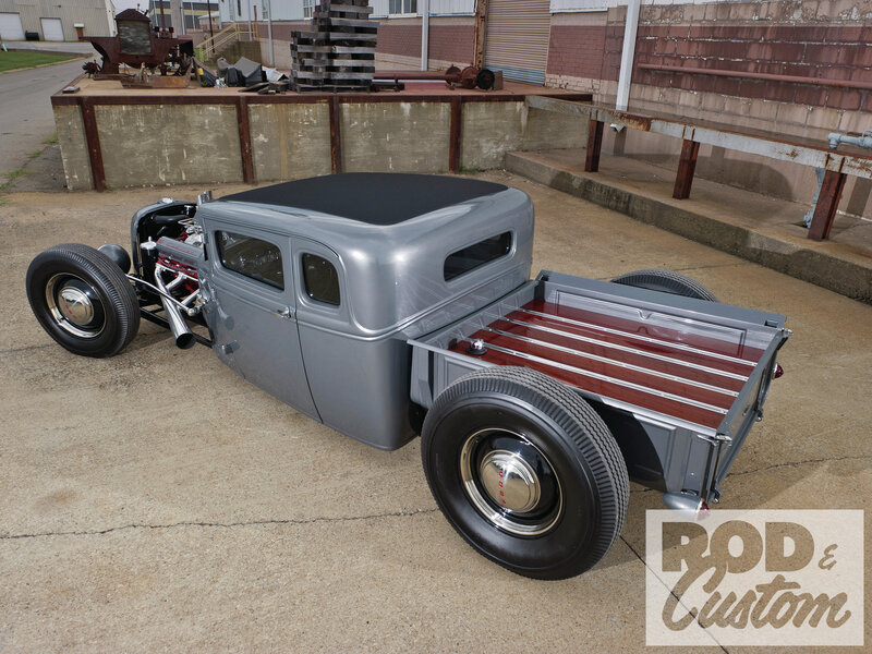 Custom Hot Rod Truck — Gray, Industrial