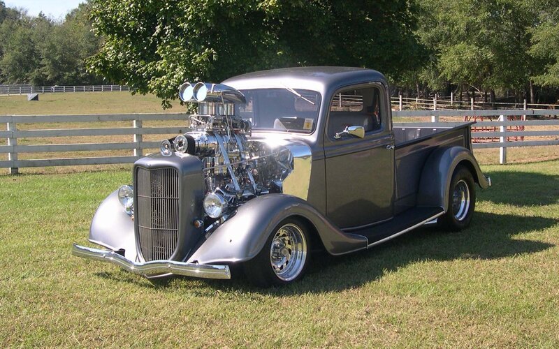 Custom Hot Rod Truck — Gray, Serene