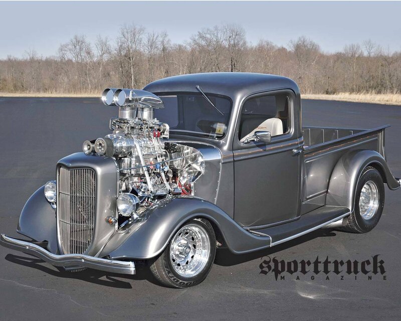 Custom Hot Rod Truck — Gray
