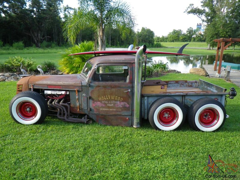 Custom Hot Rod Truck — Green