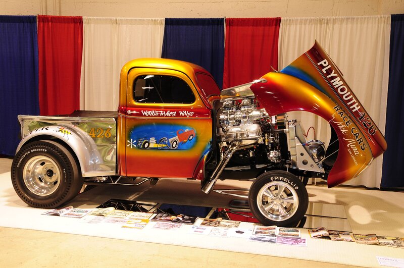 Custom Hot Rod Truck — Red, Showcase