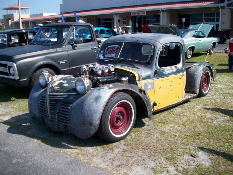 Custom Hot Rod Truck — Yellow