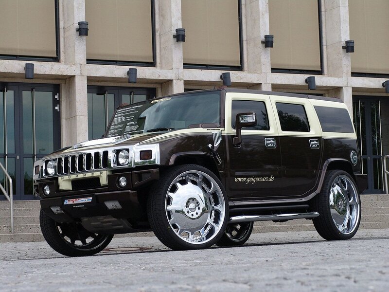 Custom Hummer H2 Suv — Brown, Dramatic, Afternoon