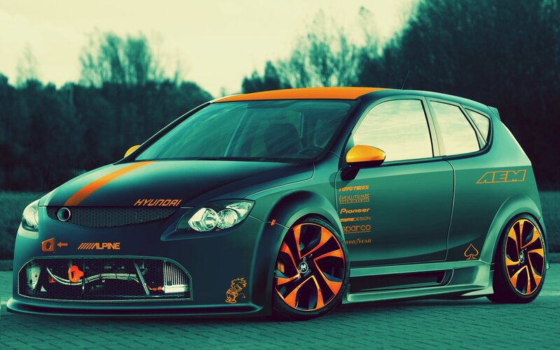 custom hyundai hatchback
