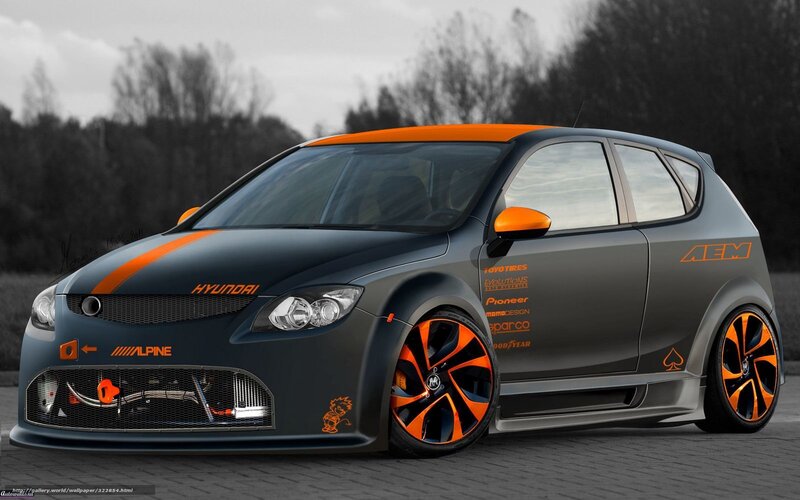 custom Hyundai hatchback