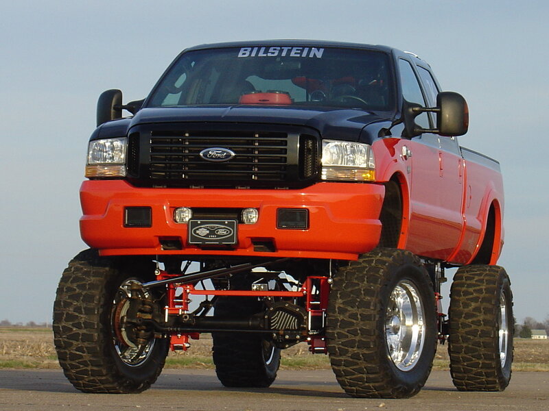 custom lifted Ford truck