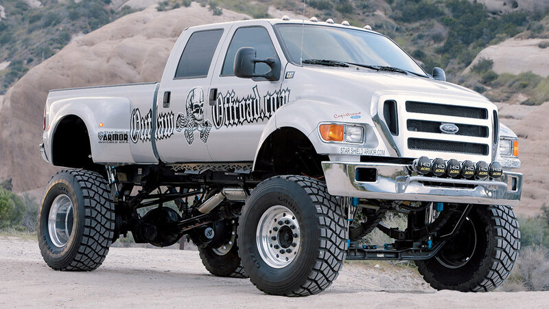 custom lifted pickup truck