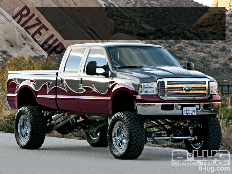 Custom Lifted Pickup Truck — Maroon